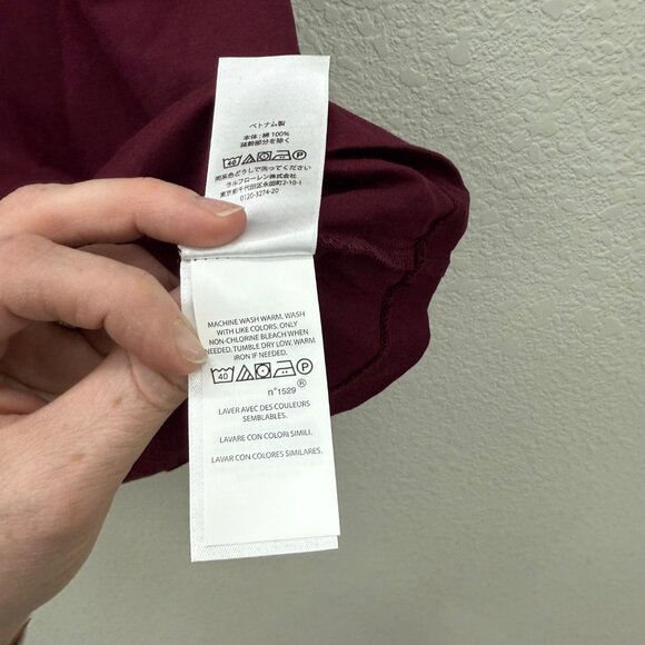 Polo Ralph Lauren Classic Pony Wine Short Sleeve Cotton T Shirt Mens sz 1XB NEW - Picture 5 of 6